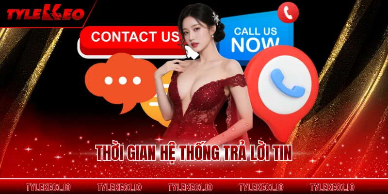 Thời gian hệ thống trả lời tin